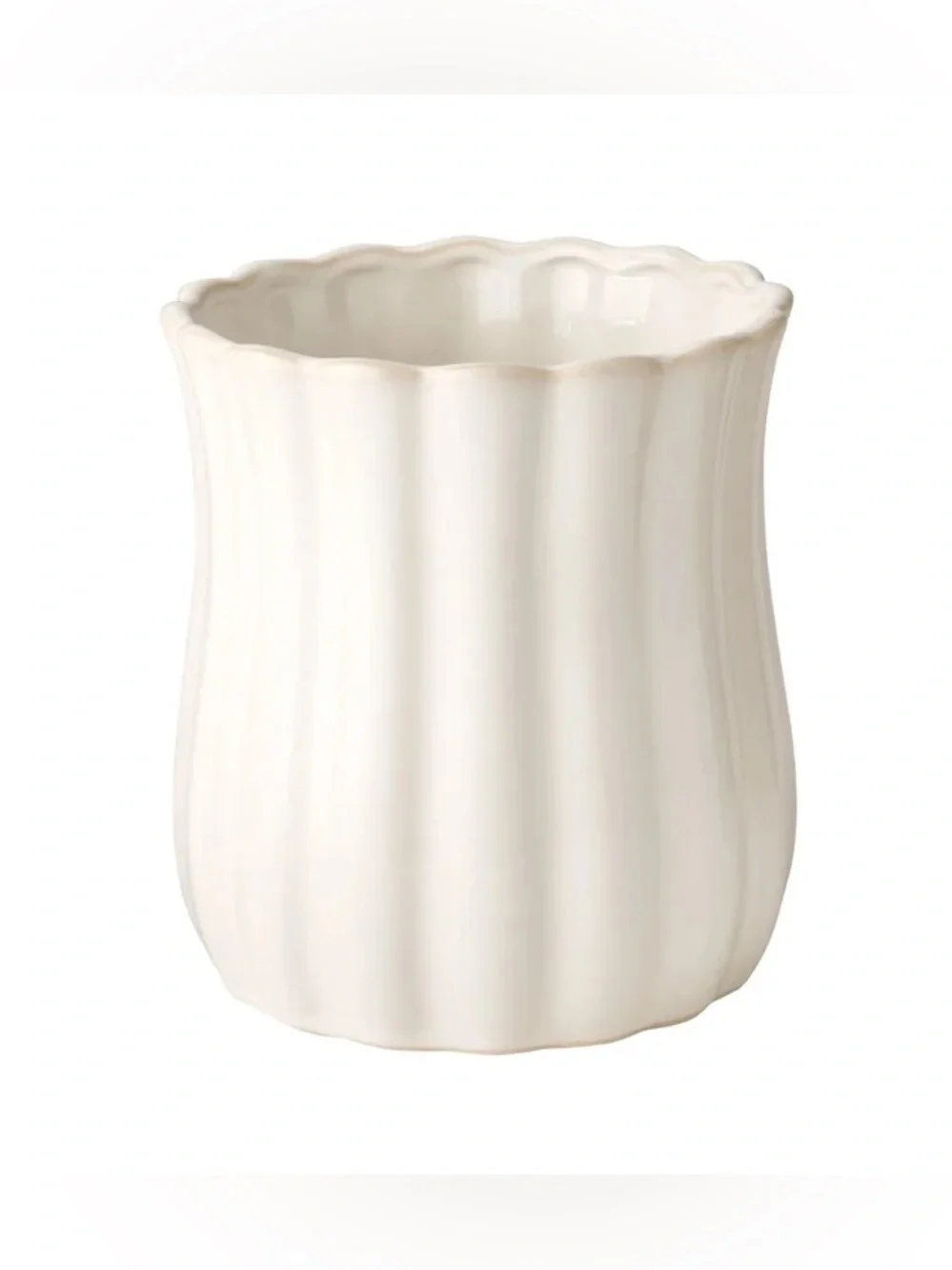 ✨The Pioneer Woman Colette Stoneware Kitchen Utensil Holder, White